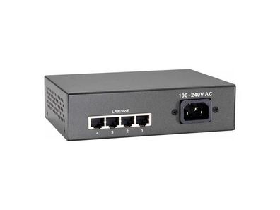 Switch LevelOne 5x FE PoE, 802.3at PoE+,4 PoE Outputs 90 W