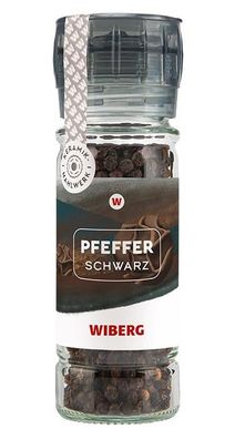 Wiberg-Gewürzmühle Pfeffer schwarz, ganz 55g