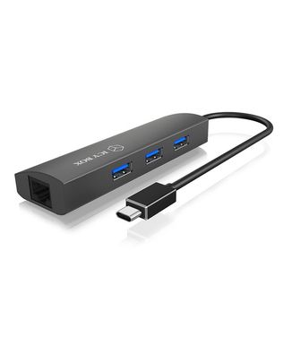 Hub 3-Port IcyBox USB 3.0 IB-HUB1406-C Aluminium Gehäuse (b retail