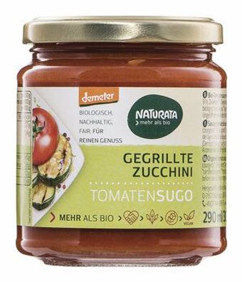 Naturata 3x Tomatensugo mit gegrillter Zucchini 290ml