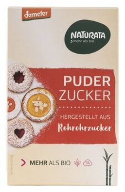 Naturata 3x Puderzucker aus Rohrohrzucker 125g