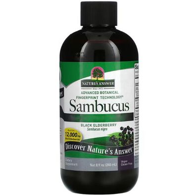 Nature's Answer, Sambucus ohne Alkohol, 2500mg, 240ml