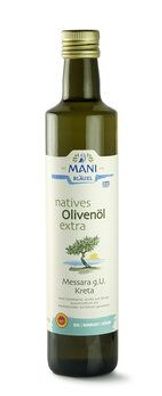 MANI® 3x MANI natives Olivenöl extra, Messara g.U. Kreta, bio 500ml