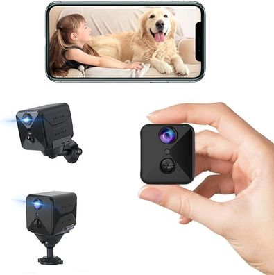 Javiscam Mini Kamera, Full HD Innenüberwachung, 100 Tage Standby, WiFi, Nachtsicht