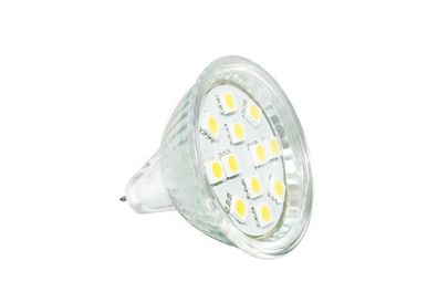 Reflektorlampe MR16 12 LED SMD 120 Lumen stabilisiert Warmweiß Wohnmobil Wohnwagen