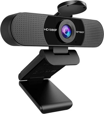 EMEET C960 Full HD Webcam 1080P mit Objektivabdeckung, Mikrofon, 90° Sicht