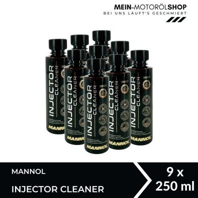 Mannol Injector Cleaner Einspritzdüsenreiniger für Benzinmotoren 9x250 ML