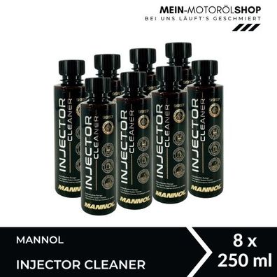 Mannol Injector Cleaner Einspritzdüsenreiniger für Benzinmotoren 8x250 ML