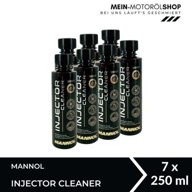 Mannol Injector Cleaner Einspritzdüsenreiniger für Benzinmotoren 7x250 ML