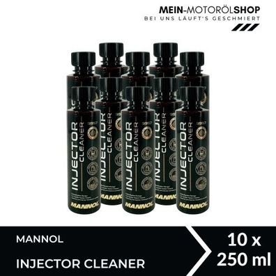 Mannol Injector Cleaner Einspritzdüsenreiniger für Benzinmotoren 10x250 ML