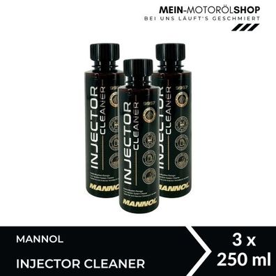 Mannol Injector Cleaner Einspritzdüsenreiniger für Benzinmotoren 3x250 ML