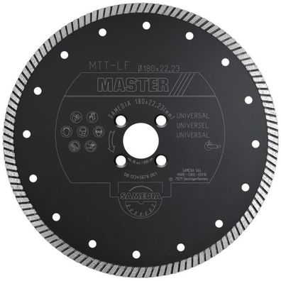 Samedia Master MTT-L/F Diamanttrennscheibe 180mm / 22,23mm