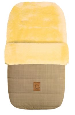 Heitmann Felle Lammfellfußsack Serie "Eisbärchen" Farbe: Beige 968BE