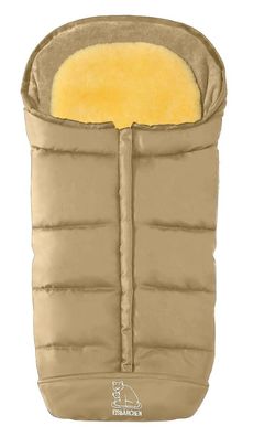 Heitmann Felle Komfort 2-in-1-Fußsack Serie "Eisbärche Farbe: Beige mit herau