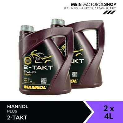 Mannol 2-Takt Plus 2x4 Liter