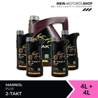 Mannol 2-Takt Plus 4 + 4 Liter