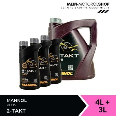 Mannol 2-Takt Plus 4 + 3 Liter