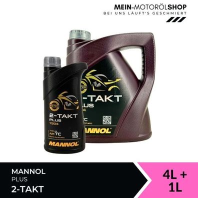 Mannol 2-Takt Plus 4 + 1 Liter