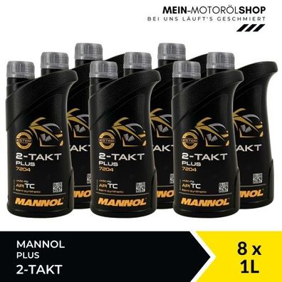 Mannol 2-Takt Plus 8x1 Liter