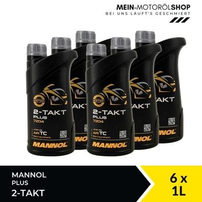 Mannol 2-Takt Plus 6x1 Liter