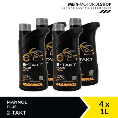 Mannol 2-Takt Plus 4x1 Liter