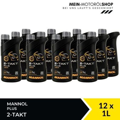 Mannol 2-Takt Plus 12x1 Liter