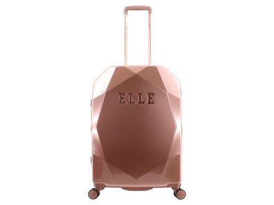 ELLE Koffer Diamond Spinner Trolley Gr. M Rose Gold