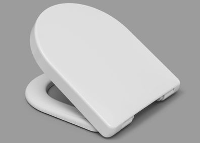 WC-Sitz clivia für WC ohne Spülrand mit Deckel weiss softclose Clivsiasos