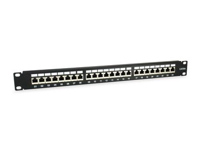 Equip 326625 Equip Patchpanel 24x RJ45 Cat6A 19" 1HE schwarz