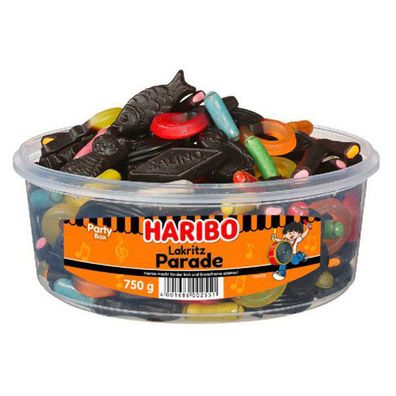 Haribo Lakritz Parade XXL Party Box eine bunte Mischung 750g