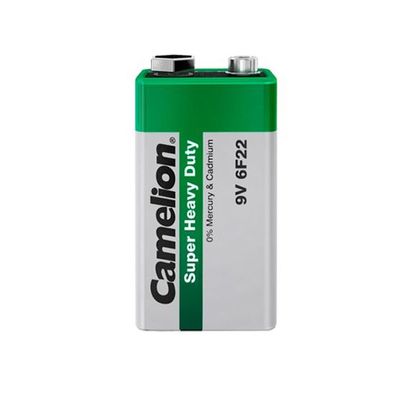 Camelion - 9 Volt Block - E-Block - 6F22 - Heavy Duty Battery - 9 Volt 190mAh