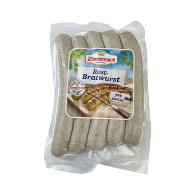 Food-United bayerische Rostbratwurst Rostbratwürste Rostbratwürstchen Zimmermann 350g