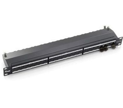 Equip 326624 Patchpanel equip 24x RJ45 Cat6A 19" 1HE schwarz