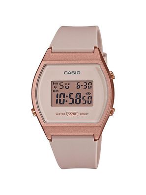 Casio Timeless Collection Armbanduhr Resin rosa Digital LW-204-4AEF