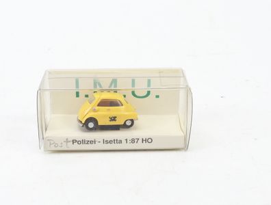 I.M.U. H0 03200 Modellauto PKW BMW Isetta 300 Postauto gelb 1:87