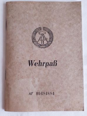 DDR NVA Wehrpaß von 1964