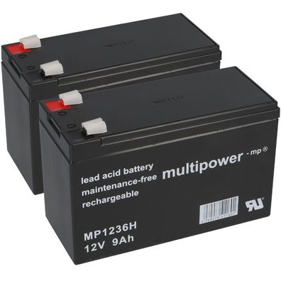 Ersatzakku für Best Power Fortress III 750VA Markenakku 2x 12V 9 Ah USV