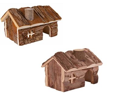 Trixie Natural Living Haus Hendrik Nagerhaus Nager Hamster Maus Holz Versteck