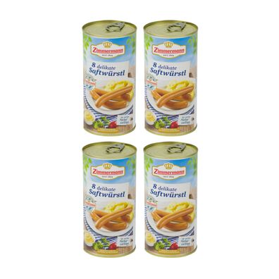 Food-United bayerische Bockwürste Bockwürstchen Zimmermann 4x550g Dose