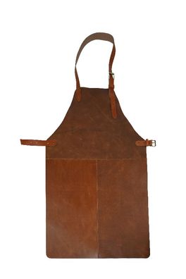 Heitmann Felle Grillschürze aus Rindsleder Größe ca. 85 x 62 cm Farbe: Braun