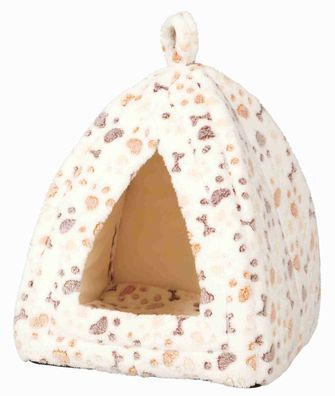 Trixie Kuschelhöhle Lingo weiß/beige für Katzen Kleine Hund, diverse Größen, NEU