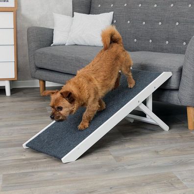 Trixie Hunde Dog Katze Cat Rampe bis 40 kg höhenverstellbar drinnen 36 x 43 x 90