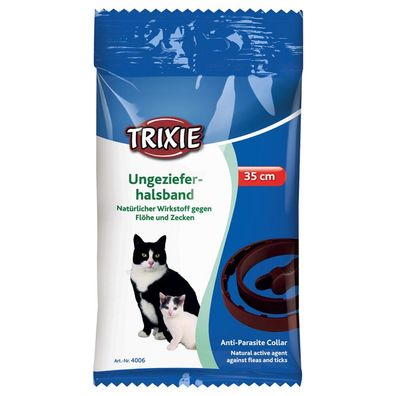 Trixie Flohhalsband Zeckenhalsband Ungezieferband für Katzen, Katze, Cat, 35 cm