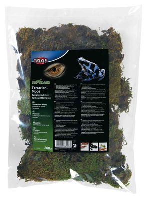 Trixie Terrarien Moos 200 g Terrariensubstrat Feuchtterrarien Reptilien