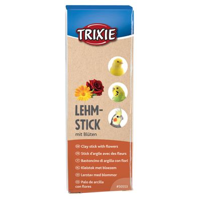 Trixie Lehmstick Blüten 250 g für Vögel Kanarien, Wellensittiche, Mineralien