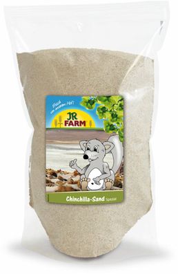 JR Farm Chinchilla Sand 1 kg naturweiß Chinchillasand samtweich Badesand Feiner