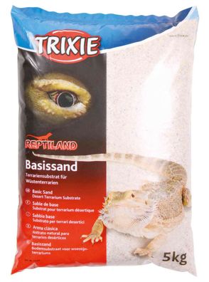 Trixie Basissand wei? 5 kg W?stenterrarien W?stensand Reptilien