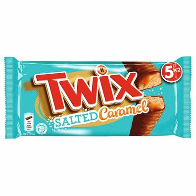 Twix Salted Caramel Vollmilchschokolade mit knusprigem Keks 230g