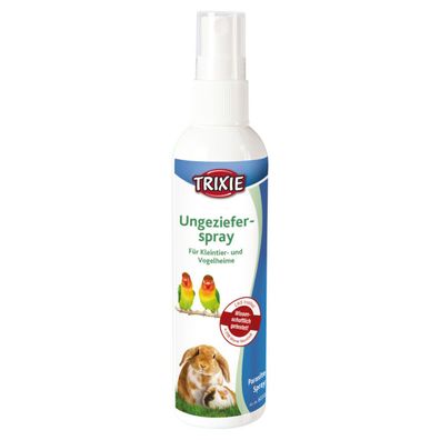 Trixie Ungezieferspray 100ml Vogel Kleintier K?fig Milben L?use Fl?he Zecken