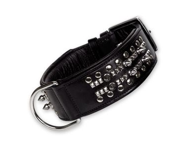 Nobby Leder Halsband Delgado Hund Dog B?ffelleder Leder Nieten